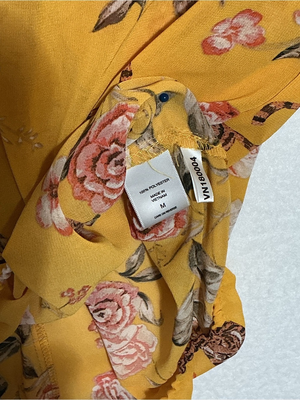 🐯 Soho New York Floral Tiger Blouse - Size M - Picture 7 of 7